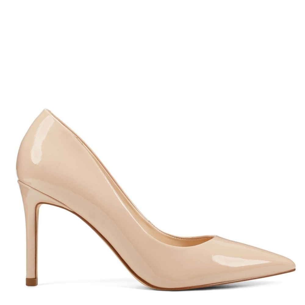 New! Nine West Nude Patent Leather Stiletto Heels | Size 5.5M